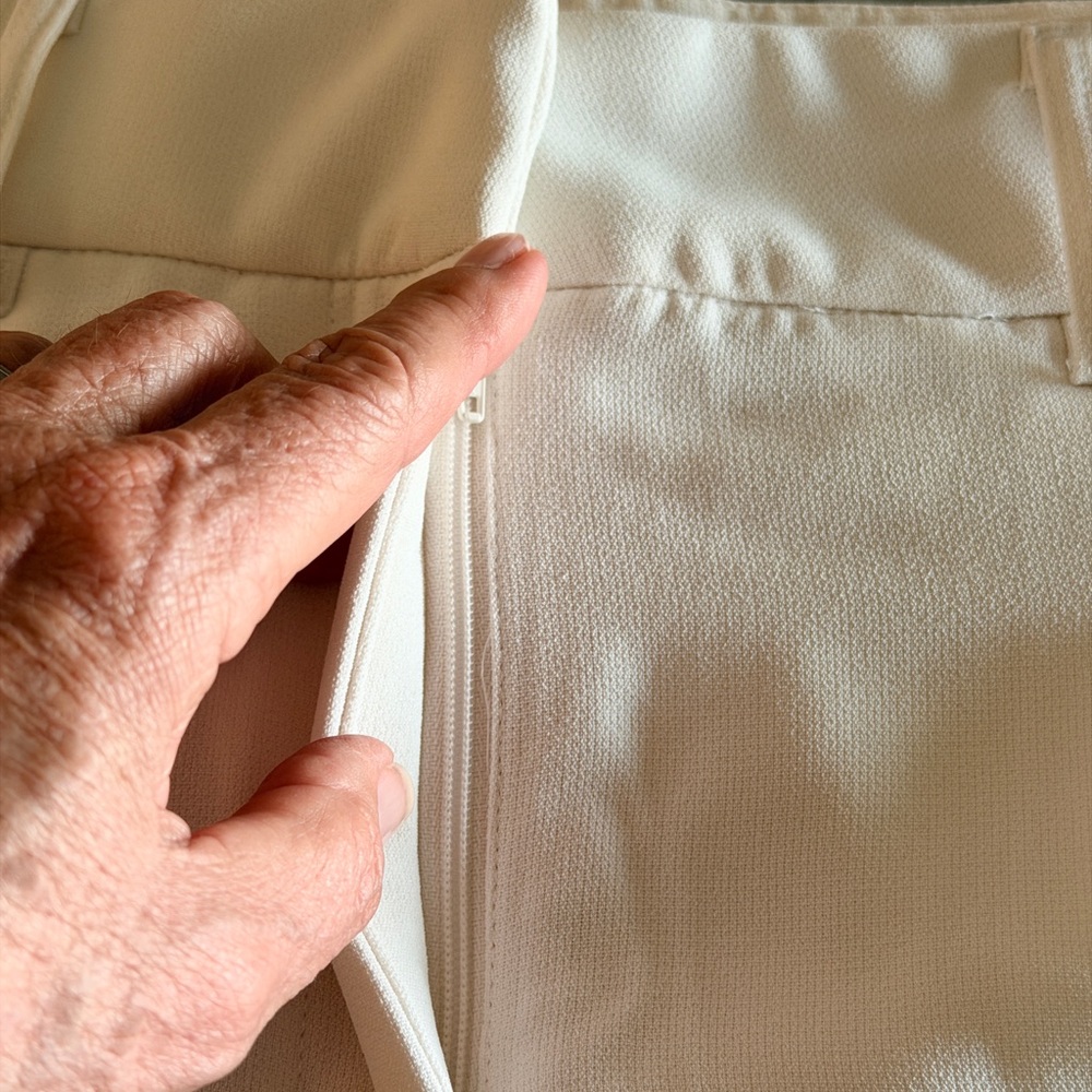 Boston Proper Ivory Wide-Leg Trousers - Picture 6 of 9